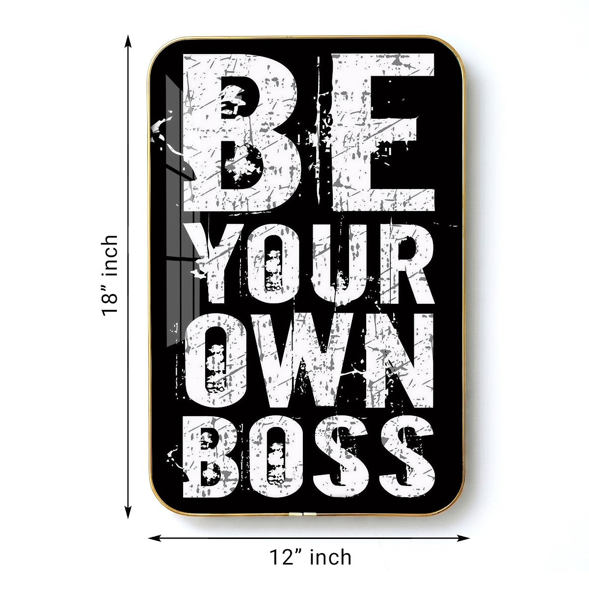 Be Your Own Boss motivational quote wall art – QT019