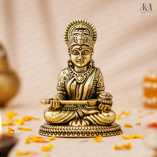 Brass Annapurna Devi Idol Symbol of Prosperity