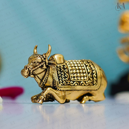 Pure Brass Superfine Small Nandi Idol