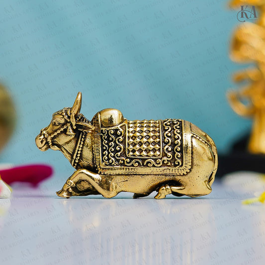 Pure Brass Superfine Small Nandi Idol