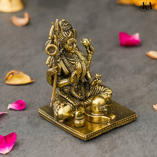 Pure Brass Ardhanarishvara Idol Symbolising Balance and Harmony