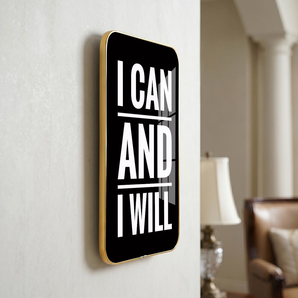 I Can and I Will motivational quote wall art – QT001