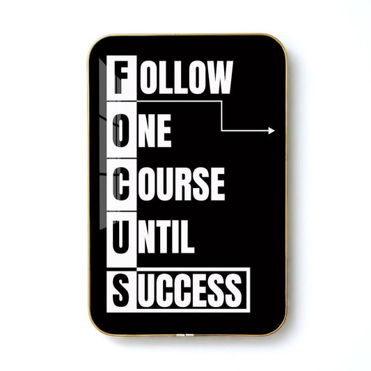 Follow One Course Until Success motivational quote wall art – QT002
