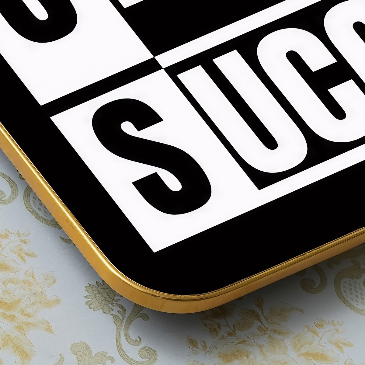Follow One Course Until Success motivational quote wall art – QT002