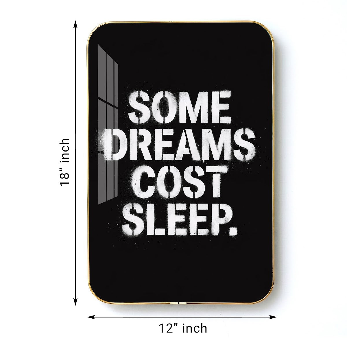 Some Dreams Cost Sleep motivational quote wall art – QT004