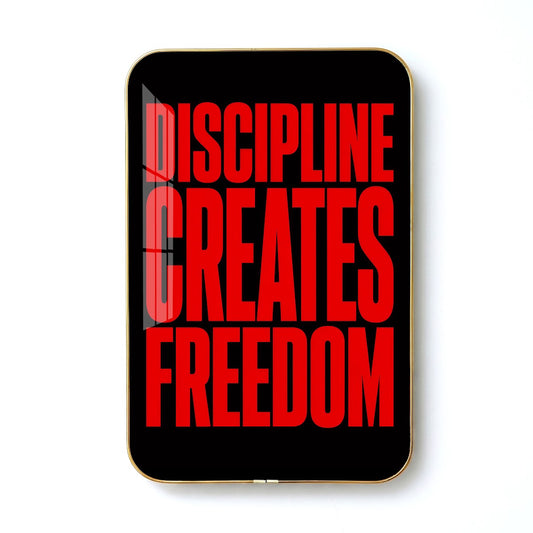 Discipline Creates Freedom motivational quote wall art – QT008