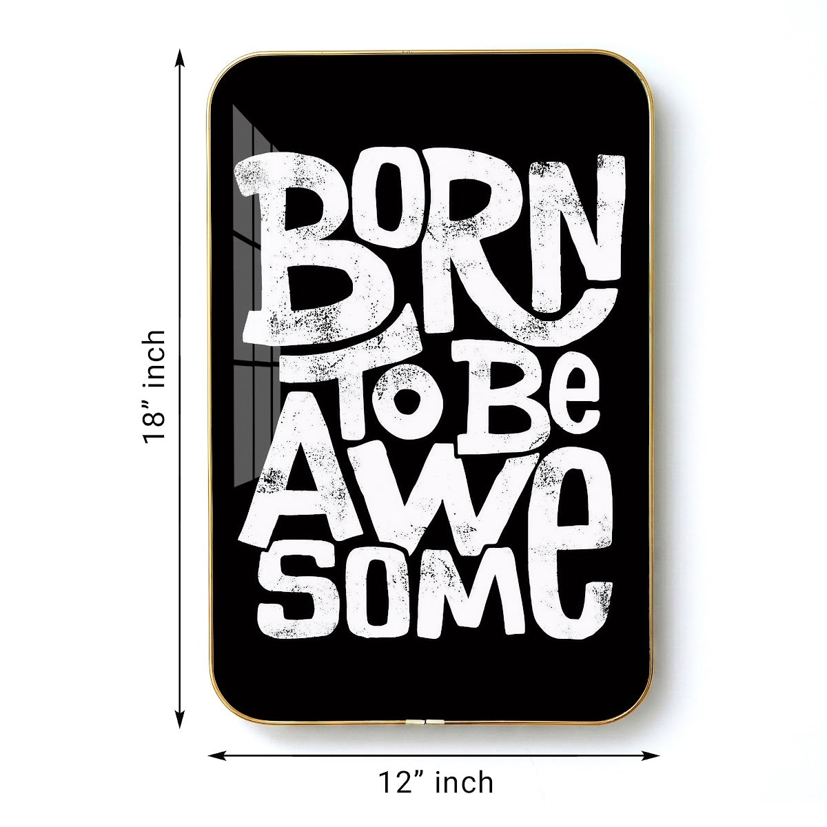 Born to Be Awesome motivational quote wall art – QT010