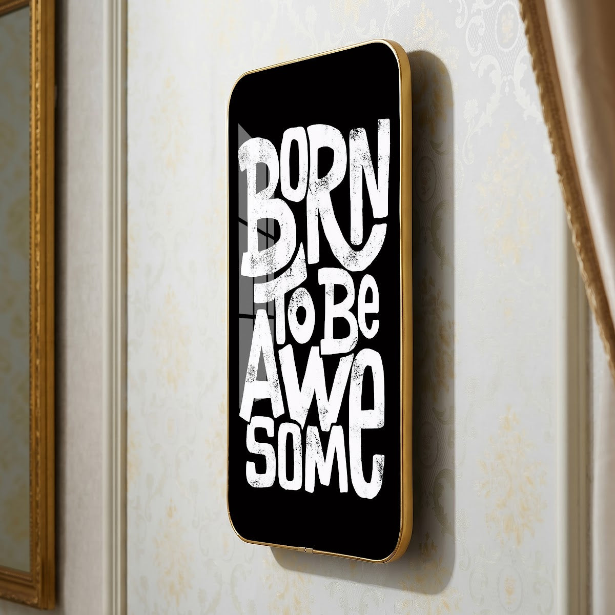 Born to Be Awesome motivational quote wall art – QT010