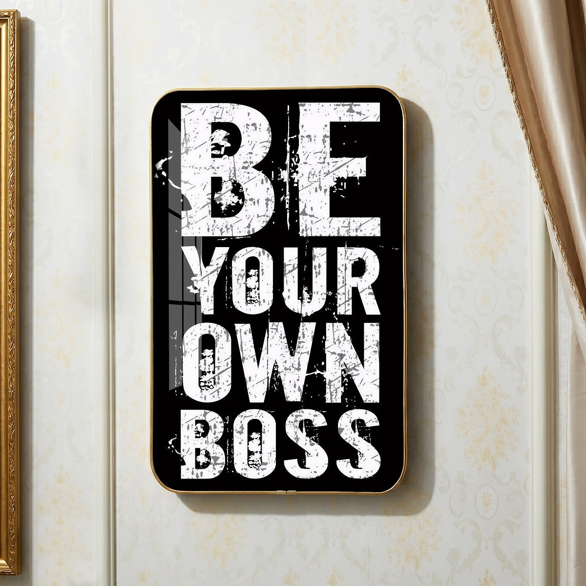 Be Your Own Boss motivational quote wall art – QT019