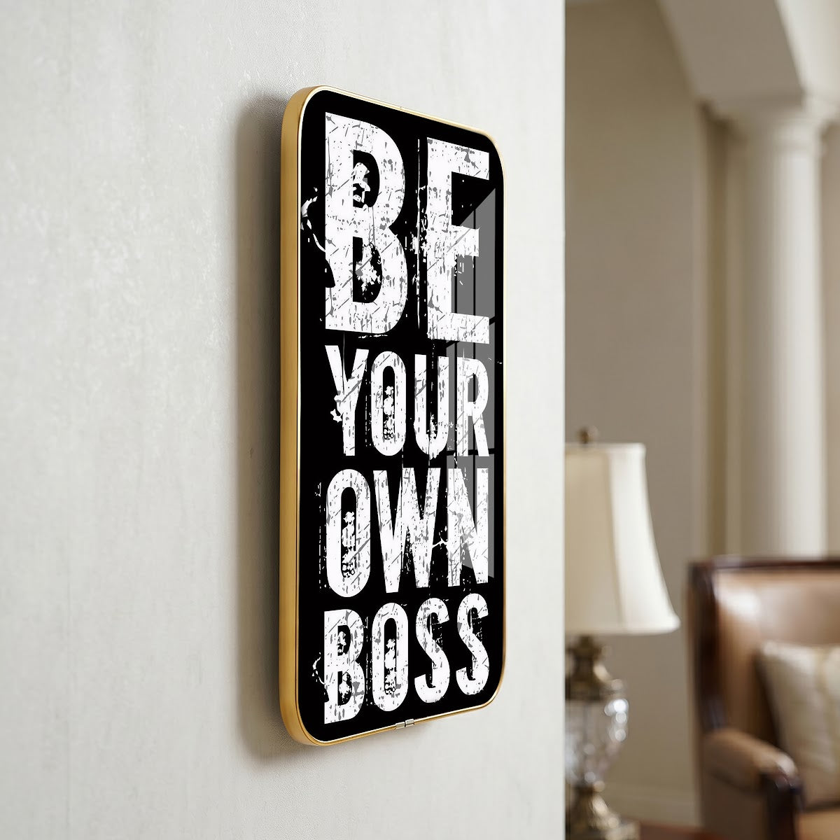 Be Your Own Boss motivational quote wall art – QT019