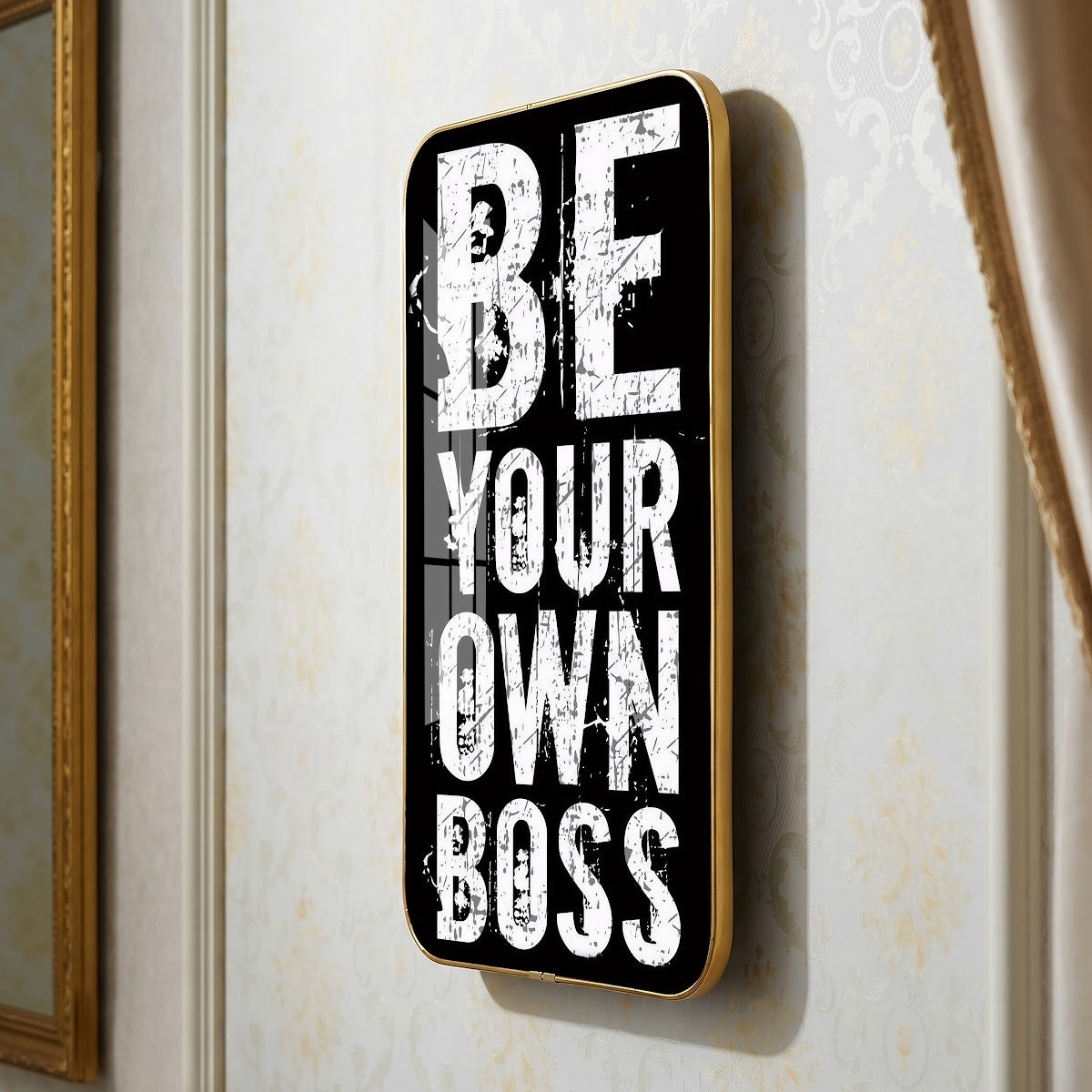 Be Your Own Boss motivational quote wall art – QT019