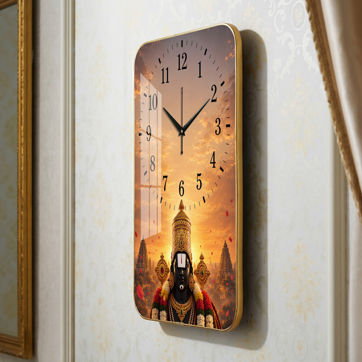 V016 Lord Venkateswara Balaji wall clock, 12×18 inch