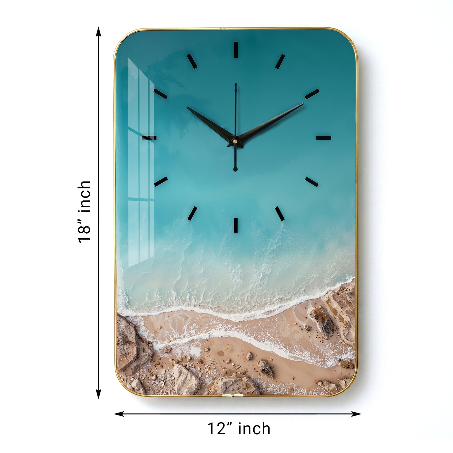Truspace V001 wall clock size diagram
