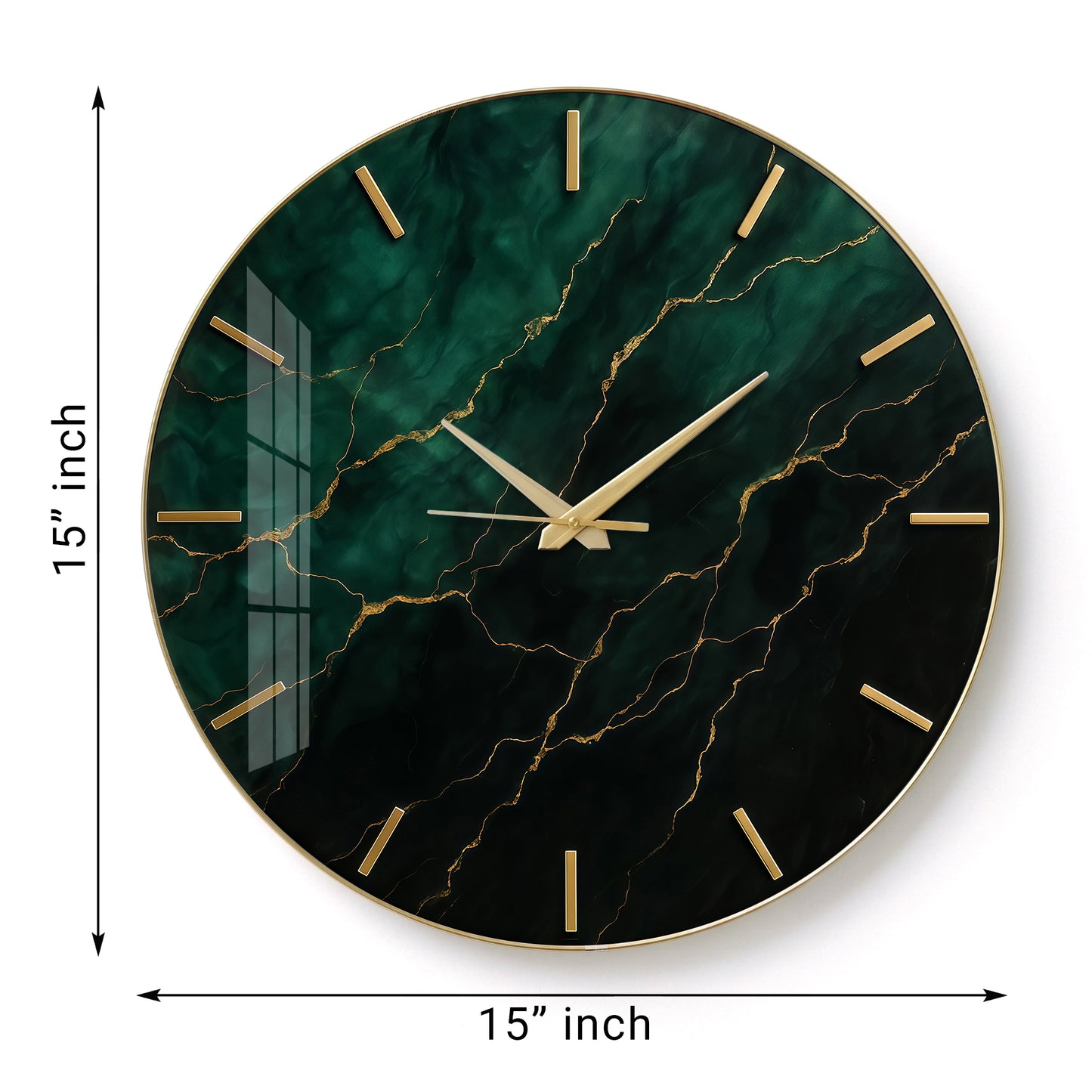 Truspace R002 wall clock size diagram